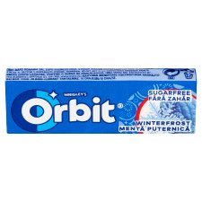 Orbit Winterfrost menta- és mentolízű cukormentes rágógumi édesítőszerrel 14 g