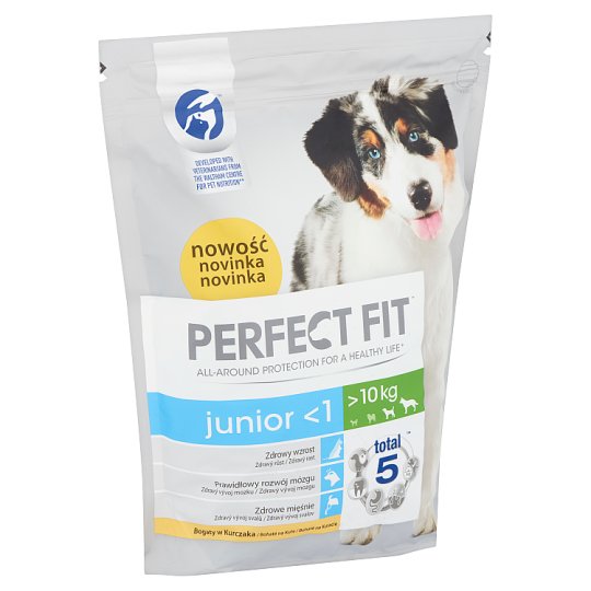 Perfect Fit Junior <1 M/L teljes értékű száraz kutyaeledel kölyökkutyák számára 1,4 kg