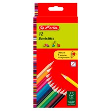Herlitz Trio lakkozott színesceruza 12 szín