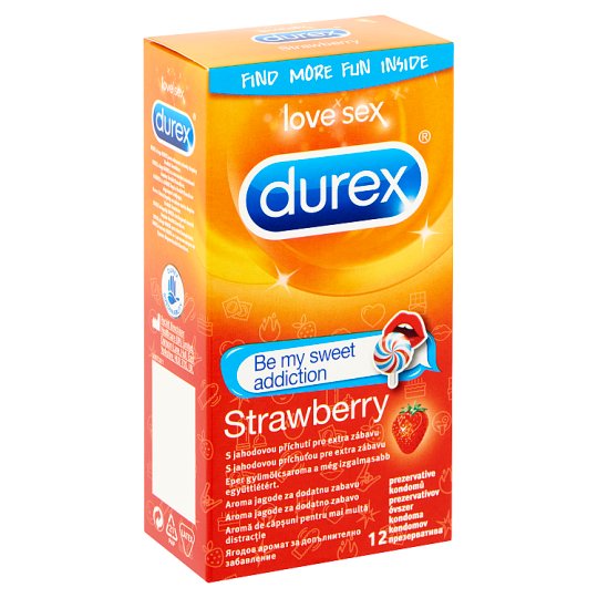 Durex Strawberry óvszer 12 db