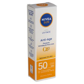NIVEA SUN Q10 Anti-Age & Anti-Pigments napozó arckrém FF50 50 ml
