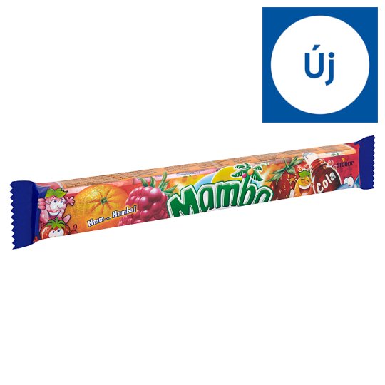 Mamba vegyes gyümölcs és kóla ízű puha karamella 106 g