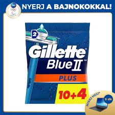 Gillette BlueII Plus Eldobható Férfi Borotva, 14 db