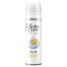 Satin Care With Olay Dry Skin Vitamin E Burst Borotvazselé Száraz Bőrre, 200 ml