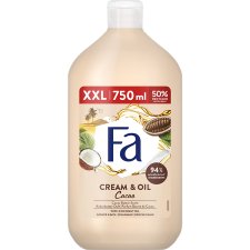 Fa Cream & Oil Cacao tus- és habfürdő értékes kakaóvaj illattal 750 ml