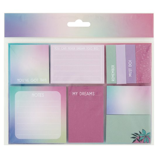 Serenity Sticky Note Set Tesco Online, Tesco From Home, Tesco Doboz