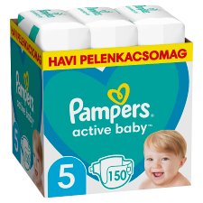 Pampers Active Baby Nappies Size 5 X150, 11kg-16kg