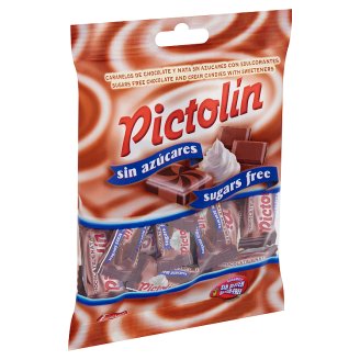 Pictolin cukormentes csokoládés ízesítésű, tejszínes cukorka édesítőszerrel 65 g