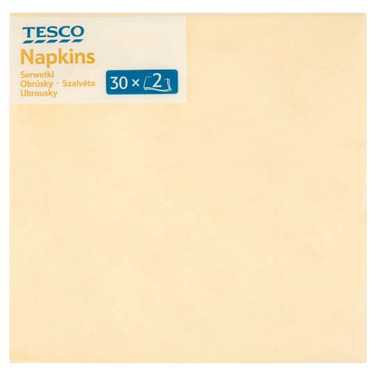 Tesco szalvéta 33 cm-es 2 rétegű 30 db