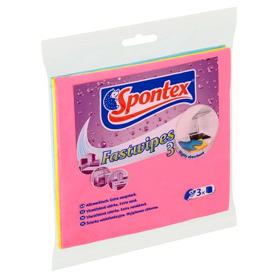 Spontex Fastwipes törlőkendő 3 db
