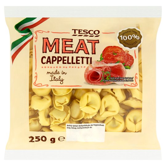 Tesco Cappelletti tojásos tészta húsos-sonkás töltelékkel 250 g