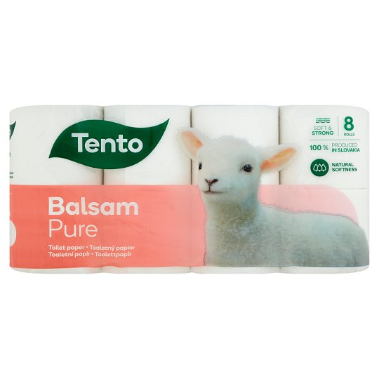 Tento Sensitive Pure toalettpapír 3 rétegű 8 tekercs