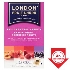 London Fruit & Herb Company Fruit Fantasy Variety Assortiment 20 Tea Bags 40 g