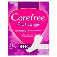 Carefree Plus Large illatanyagmentes tisztasági betét 48 db