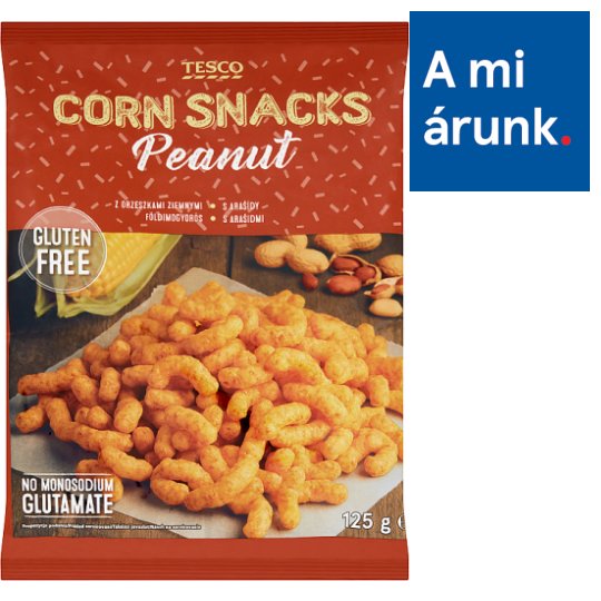 Tesco földimogyorós kukorica snack 125 g