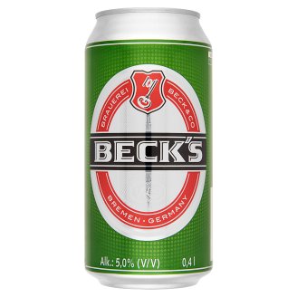 Beck's minőségi világos sör 5% 0,4 l