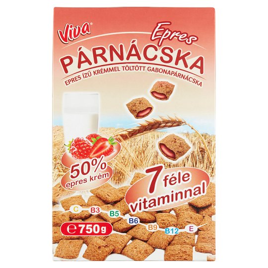Viva Strawberry Cream Filled Pillows 750 g
