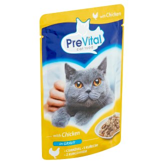 PreVital teljes értékű állateledel felnőtt macskák számára csirkével 100 g