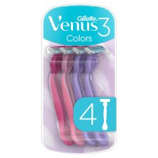 Gillette Venus 3 Colors Eldobható Borotva, 3+1 Db/Csomag