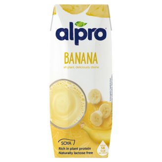 Alpro banános szójaital hozzáadott kalciummal és vitaminokkal 250 ml