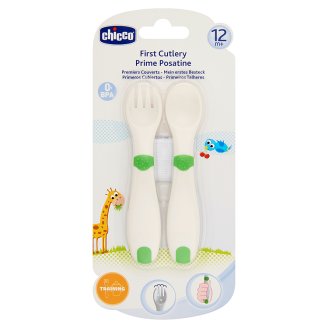 Chicco 2 db-os evőeszköz készlet 12 hónapos kortól