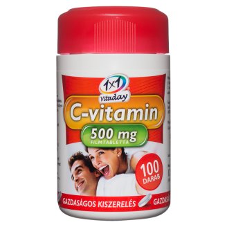 1x1 Vitaday C-vitamin 500 mg étrend-kiegészítő filmtabletta 100 db 120 g