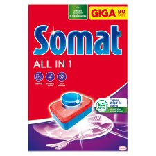Somat All in 1 gépi mosogatótabletta 90 db