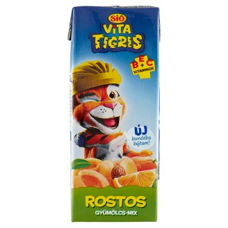 Sió VitaTigris rostos gyümölcs-mix vegyes gyümölcsital 0,2 l