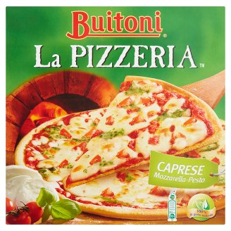 Buitoni La Pizzeria Caprese Mozzarella-Pesto gyorsfagyasztott pizza 320 g