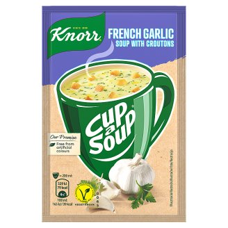 Knorr Cup a Soup fokhagymakrémleves zsemlekockával 18 g