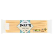 Tesco Finest Spaghetti Bucatini Pasta di Gragnano durumbúzadarából készült száraztészta 500 g