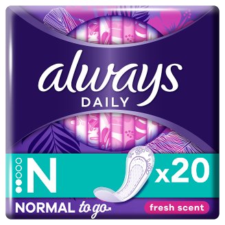 Always Dailies Singles To Go Friss Tisztasági Betét, 20 db