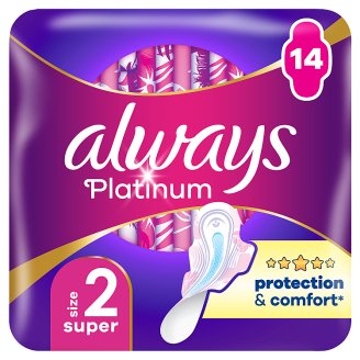 Always Platinum Long Szárnyas Egészségügyi Betét (2-as Méret), 14 db
