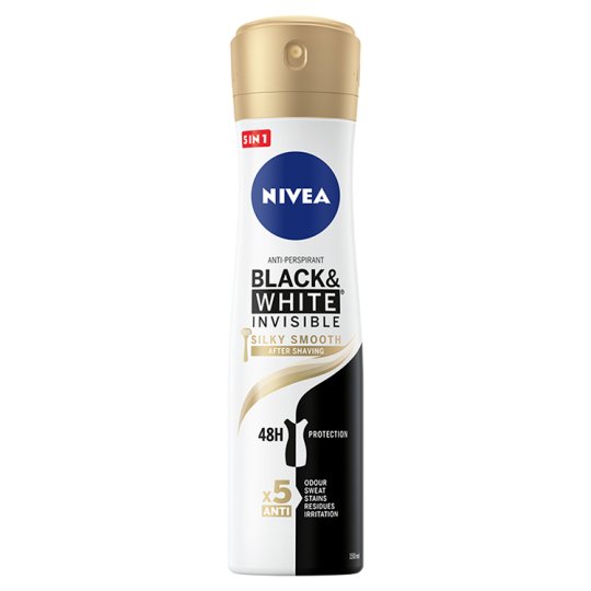 NIVEA Black&White Invisible Silky Smooth Antyperspirant w aerozolu 150 ml