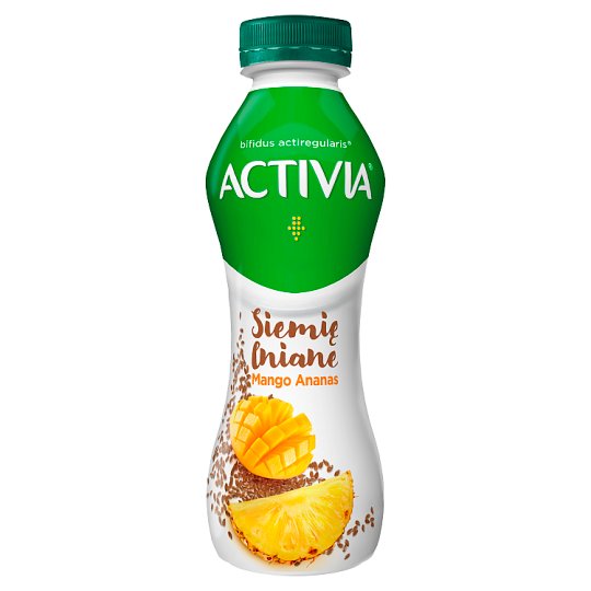 Danone Activia Jogurt siemię lniane mango ananas 280 g