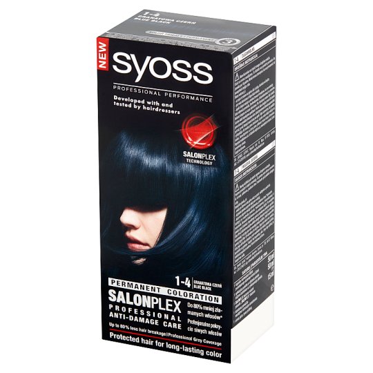 Syoss SalonPlex Farba do włosów granatowa czerń 1-4