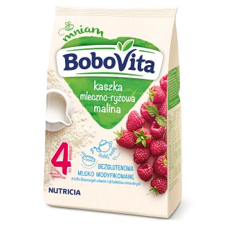 BoboVita Kaszka mleczno-ryżowa malina po 4 miesiącu 230 g