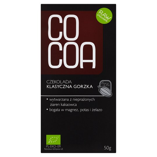 Cocoa Czekolada klasyczna gorzka 50 g