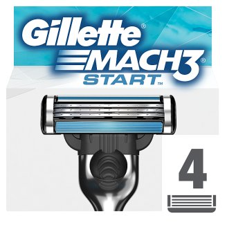 Gillette Mach3 Start Ostrza do maszynki do golenia, 4 sztuki