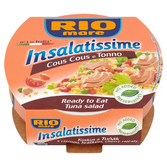 Rio Mare Insalatissime Cous Cous e Tonno Gotowe danie z kuskus warzyw i tuńczyka 160 g