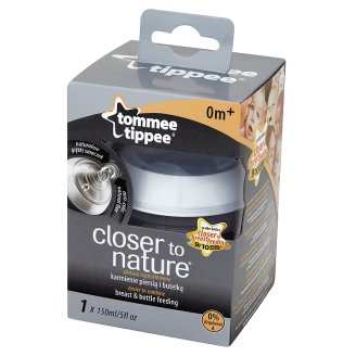 Tommee Tippee Closer to Nature Butelka ze smoczkiem o wolnym przepływie od 0 m 150 ml