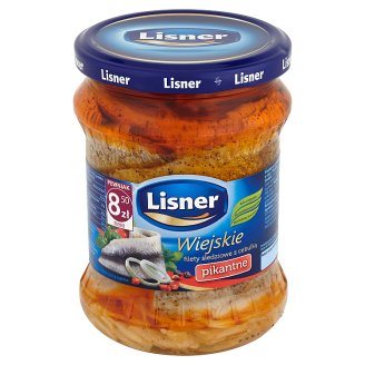 Lisner Wiejskie filety śledziowe z cebulką pikantne 400 g