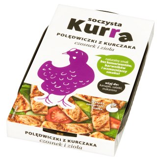 Nowy Wiśnicz Soczysta Kurra Polędwiczki z kurczaka czosnek i zioła 130 g