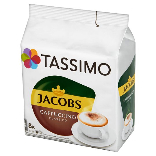 Tassimo Jacobs Cappuccino Classico Kawa mielona 8 kapsułek i mleko 8 kapsułek 260 g