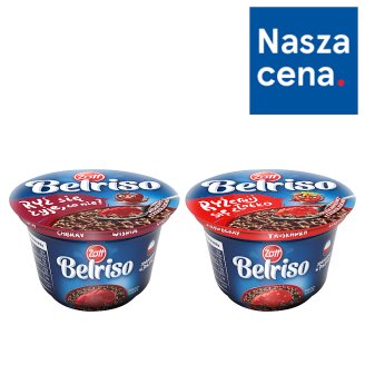 Zott Belriso Choco Deser mleczny o smaku czekoladowym z ryżem i sosem wiśniowym 200 g