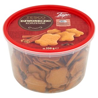 Tesco Dzwoneczki korzenne Herbatniki 350 g