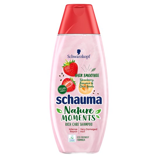 Schauma Nature Moments Hair Smoothie Szampon odżywczy truskawka banan i nasiona chia 400 ml