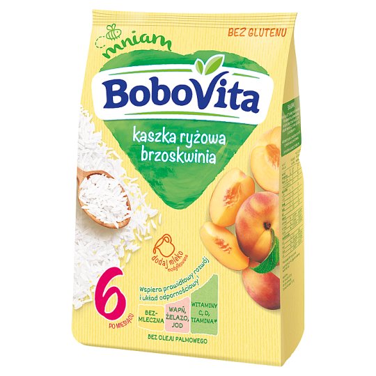 BoboVita Kaszka ryżowa brzoskwinia po 4 miesiącu 180 g