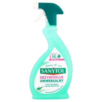 Sanytol Płyn czyszczący i dezynfekujący uniwersalny w sprayu eukaliptus 500 ml