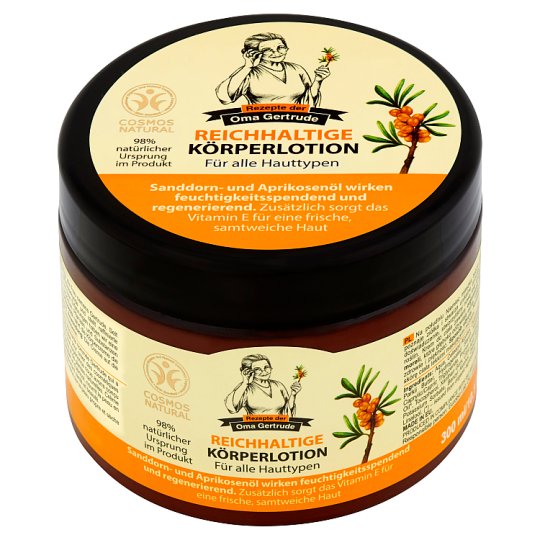 Rezepte Der Oma Gertrude Regenerujący krem do ciała do wszystkich typów skóry 300 ml